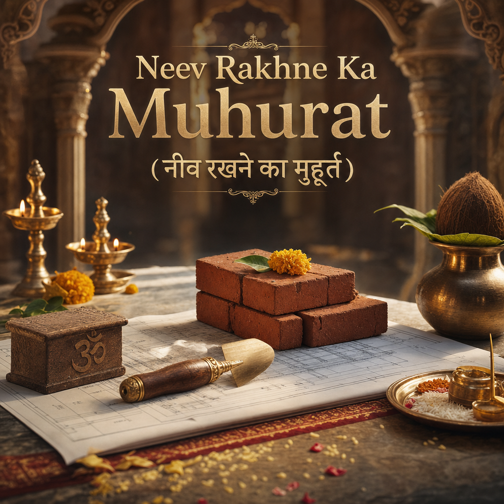 Neev Rakhne Ka Muhurat (नीव रखने का मुहूर्त)