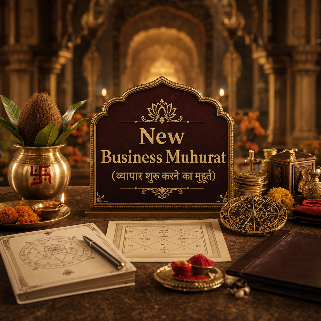 New Business Muhurat (व्यापार शुरू करने का मुहूर्त)